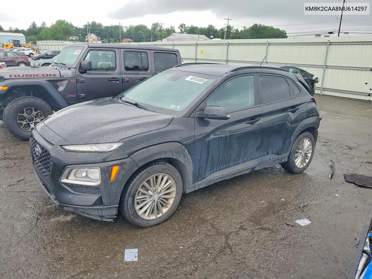 2021 Hyundai Kona Sel VIN: KM8K2CAA8MU614297 Lot: 60555806
