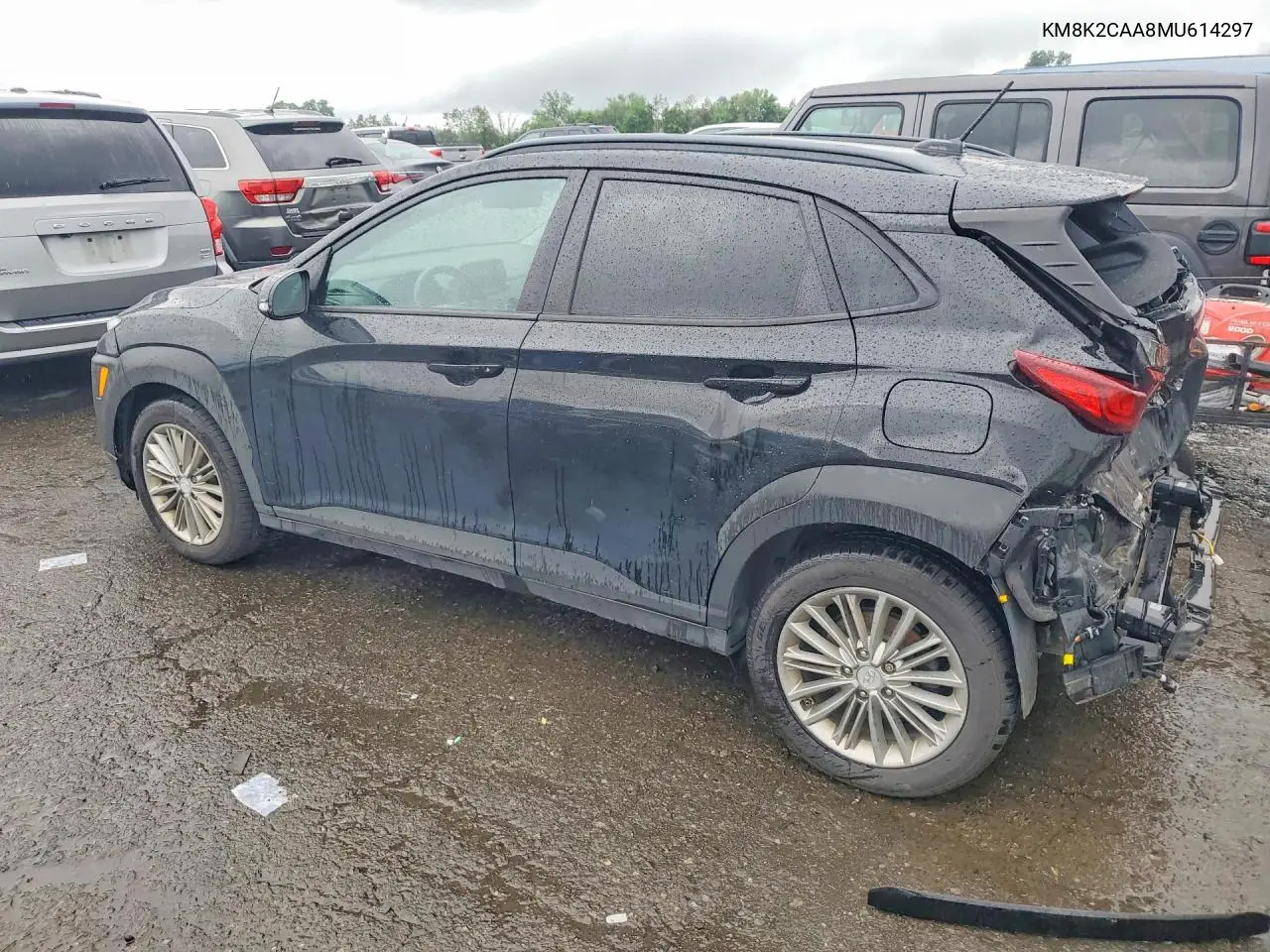 2021 Hyundai Kona Sel VIN: KM8K2CAA8MU614297 Lot: 60555806