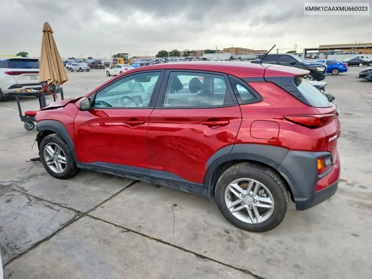 2021 Hyundai Kona Se VIN: KM8K1CAAXMU660023 Lot: 60562706