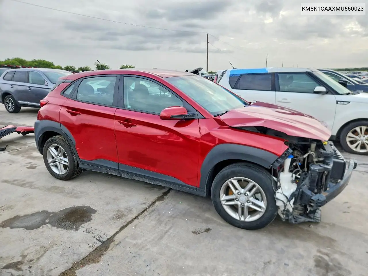 2021 Hyundai Kona Se VIN: KM8K1CAAXMU660023 Lot: 60562706