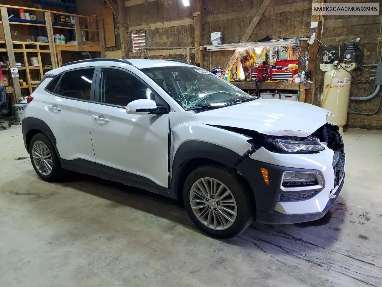 2021 Hyundai Kona Sel VIN: KM8K2CAA0MU692945 Lot: 60829546