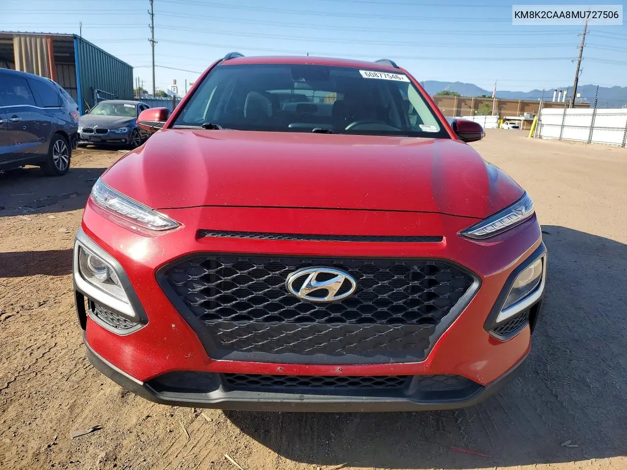 2021 Hyundai Kona Sel VIN: KM8K2CAA8MU727506 Lot: 60877546
