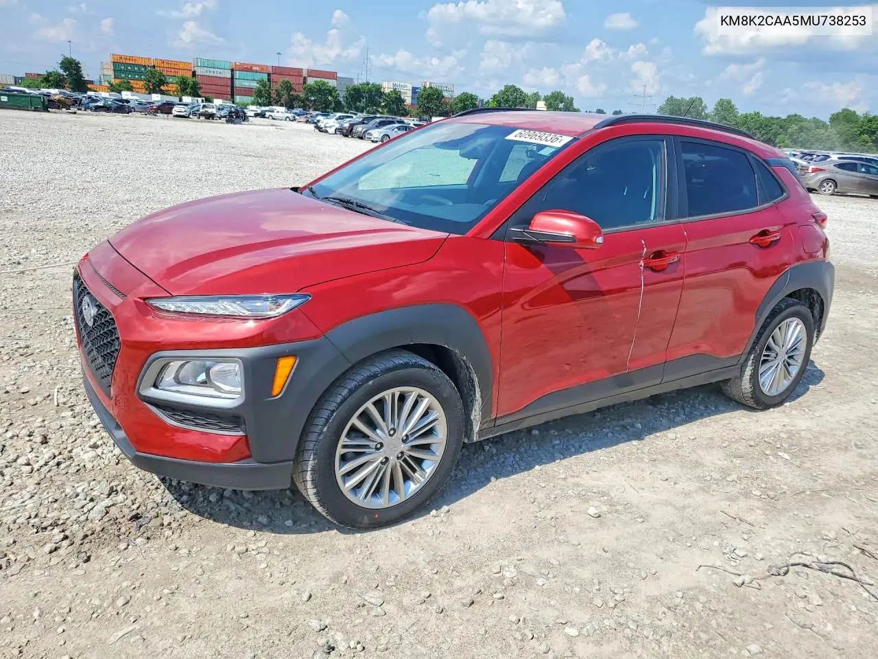 2021 Hyundai Kona Sel VIN: KM8K2CAA5MU738253 Lot: 60969336