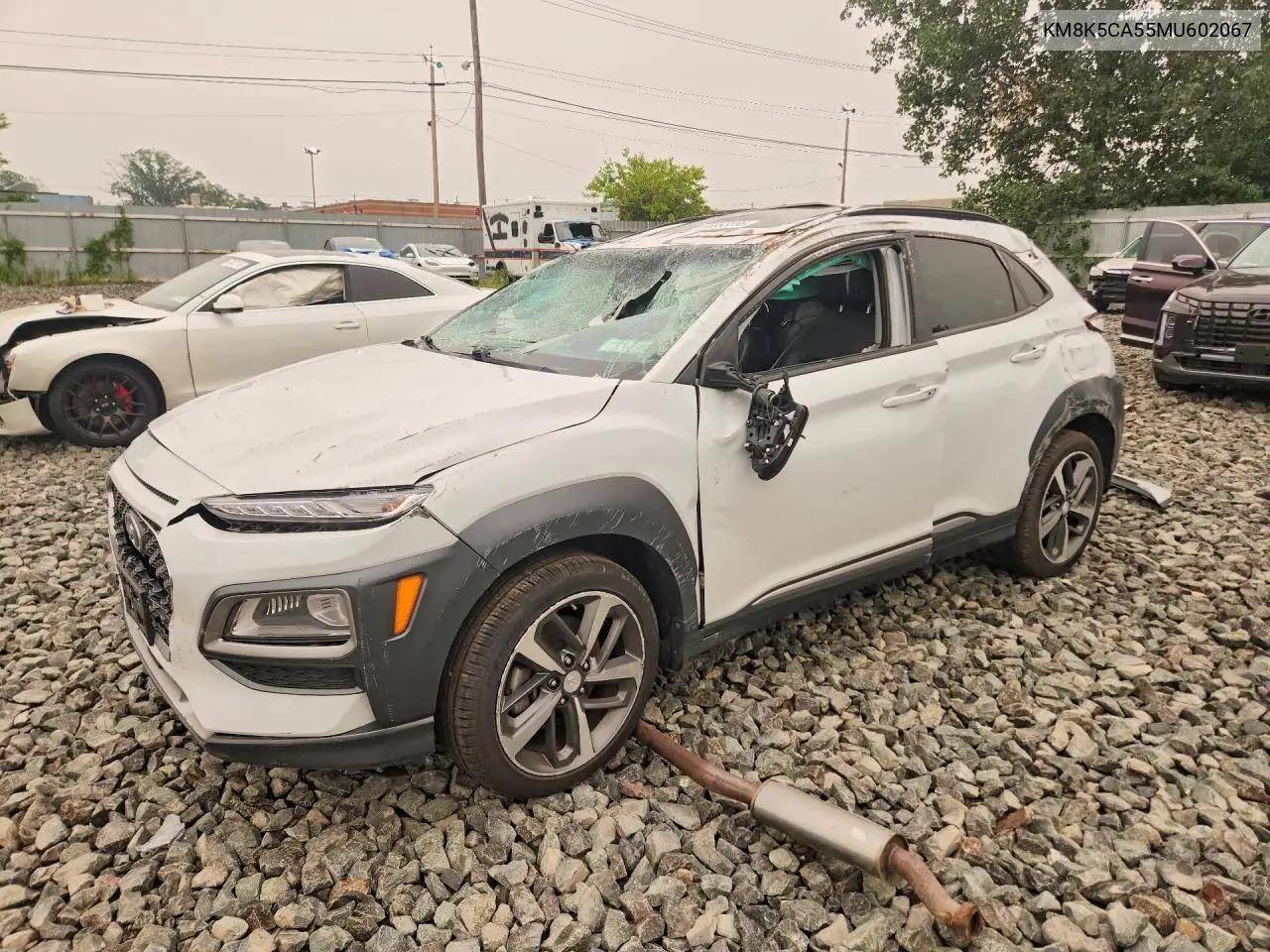 2021 Hyundai Kona Ultimate VIN: KM8K5CA55MU602067 Lot: 60993366