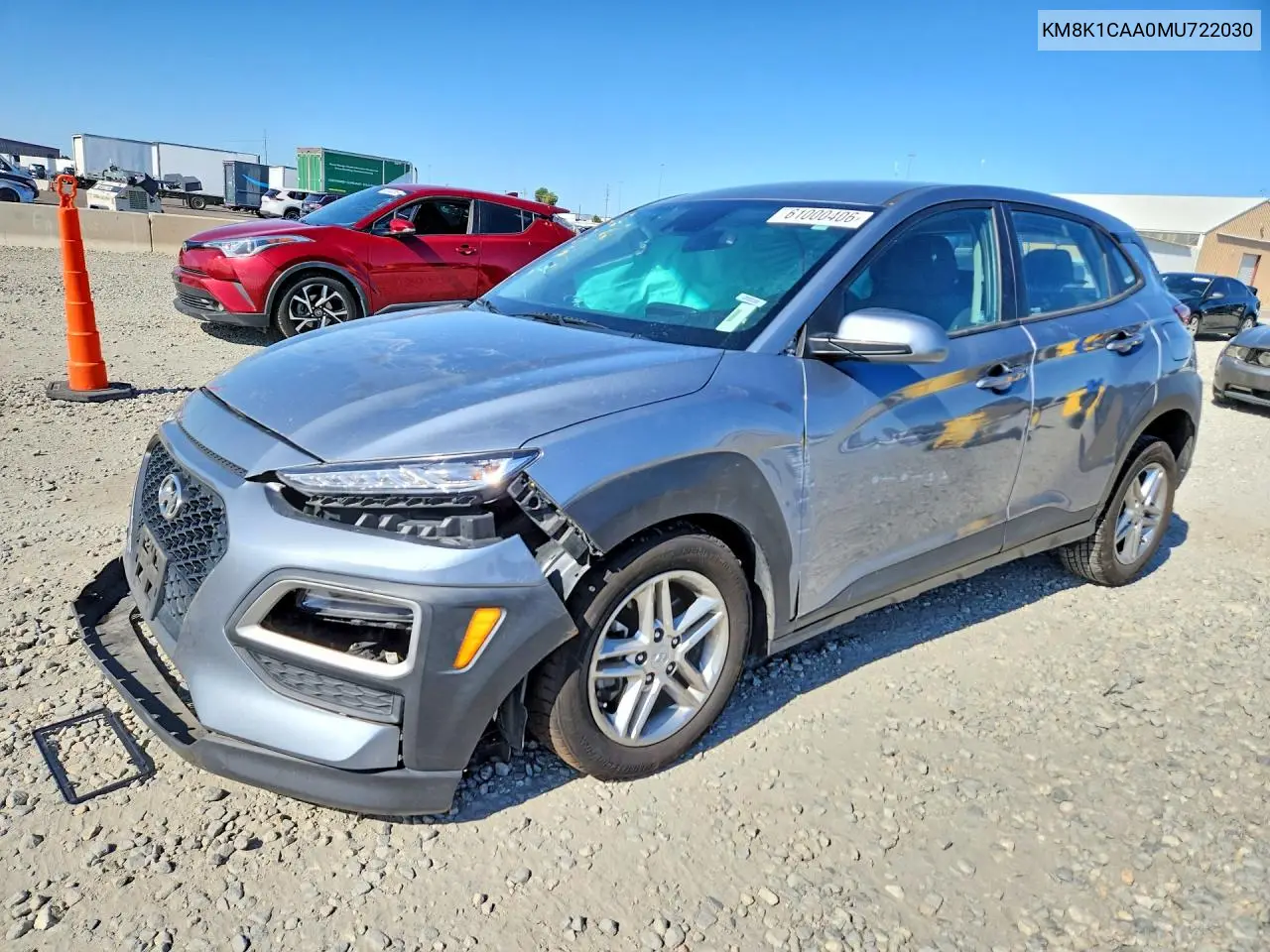 2021 Hyundai Kona VIN: KM8K1CAA0MU722030 Lot: 61000406