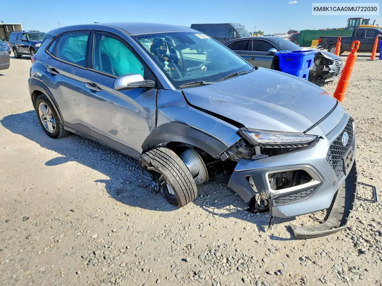 2021 Hyundai Kona VIN: KM8K1CAA0MU722030 Lot: 61000406