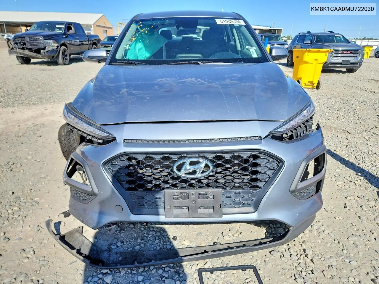 2021 Hyundai Kona VIN: KM8K1CAA0MU722030 Lot: 61000406