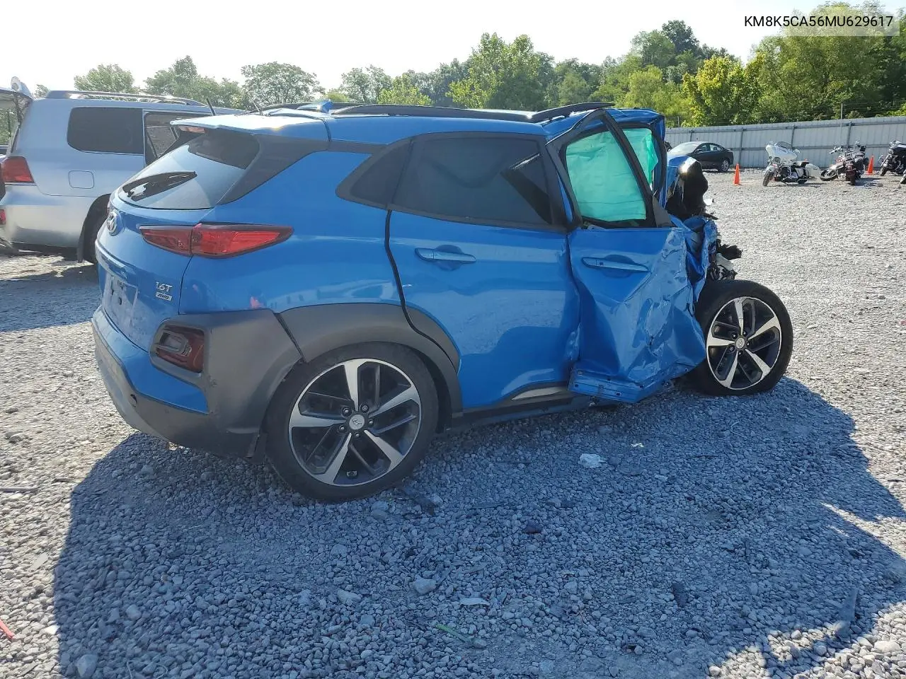 2021 Hyundai Kona Ultimate VIN: KM8K5CA56MU629617 Lot: 61038486