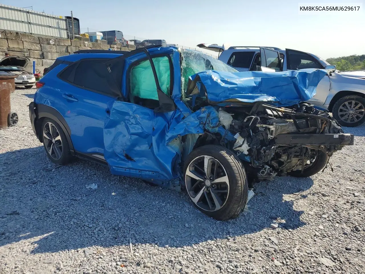 2021 Hyundai Kona Ultimate VIN: KM8K5CA56MU629617 Lot: 61038486