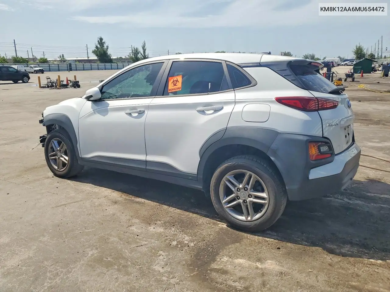 2021 Hyundai Kona Se VIN: KM8K12AA6MU654472 Lot: 61144316