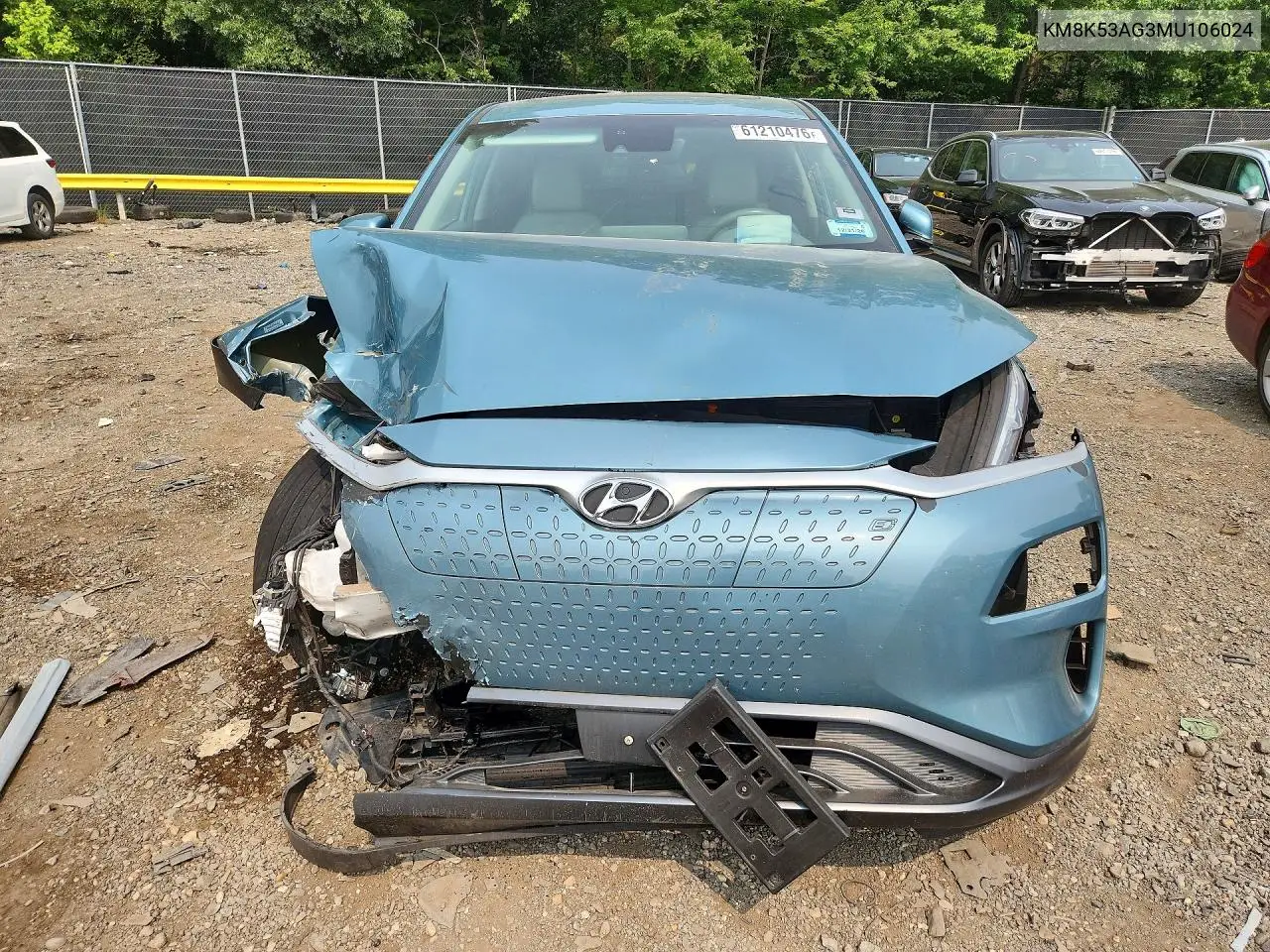 2021 Hyundai Kona Ultimate VIN: KM8K53AG3MU106024 Lot: 61210476