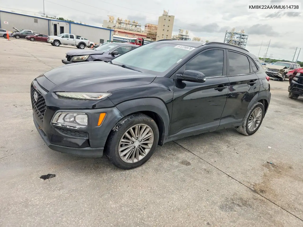 2021 Hyundai Kona Sel VIN: KM8K22AA9MU614738 Lot: 61239976