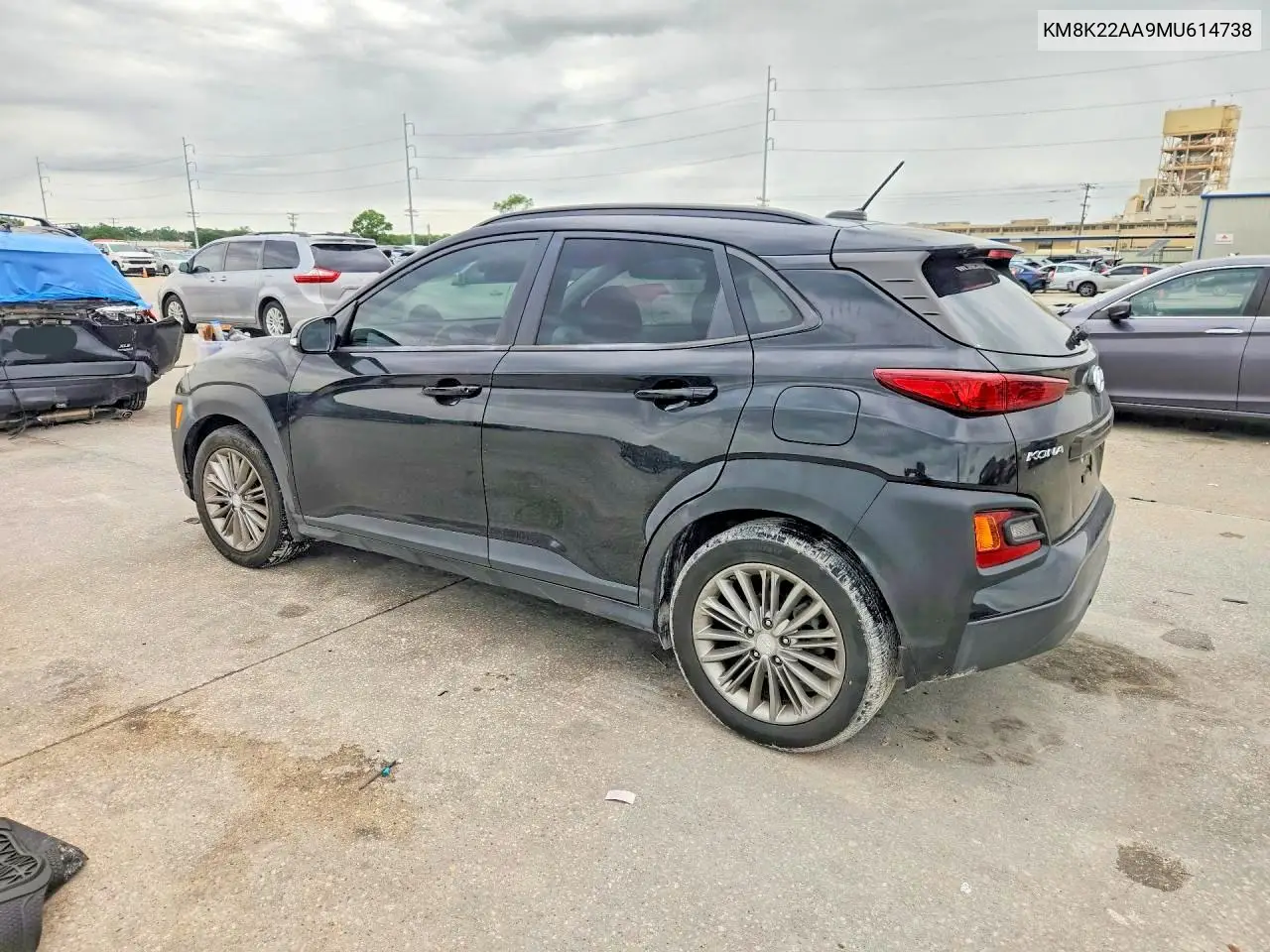 2021 Hyundai Kona Sel VIN: KM8K22AA9MU614738 Lot: 61239976