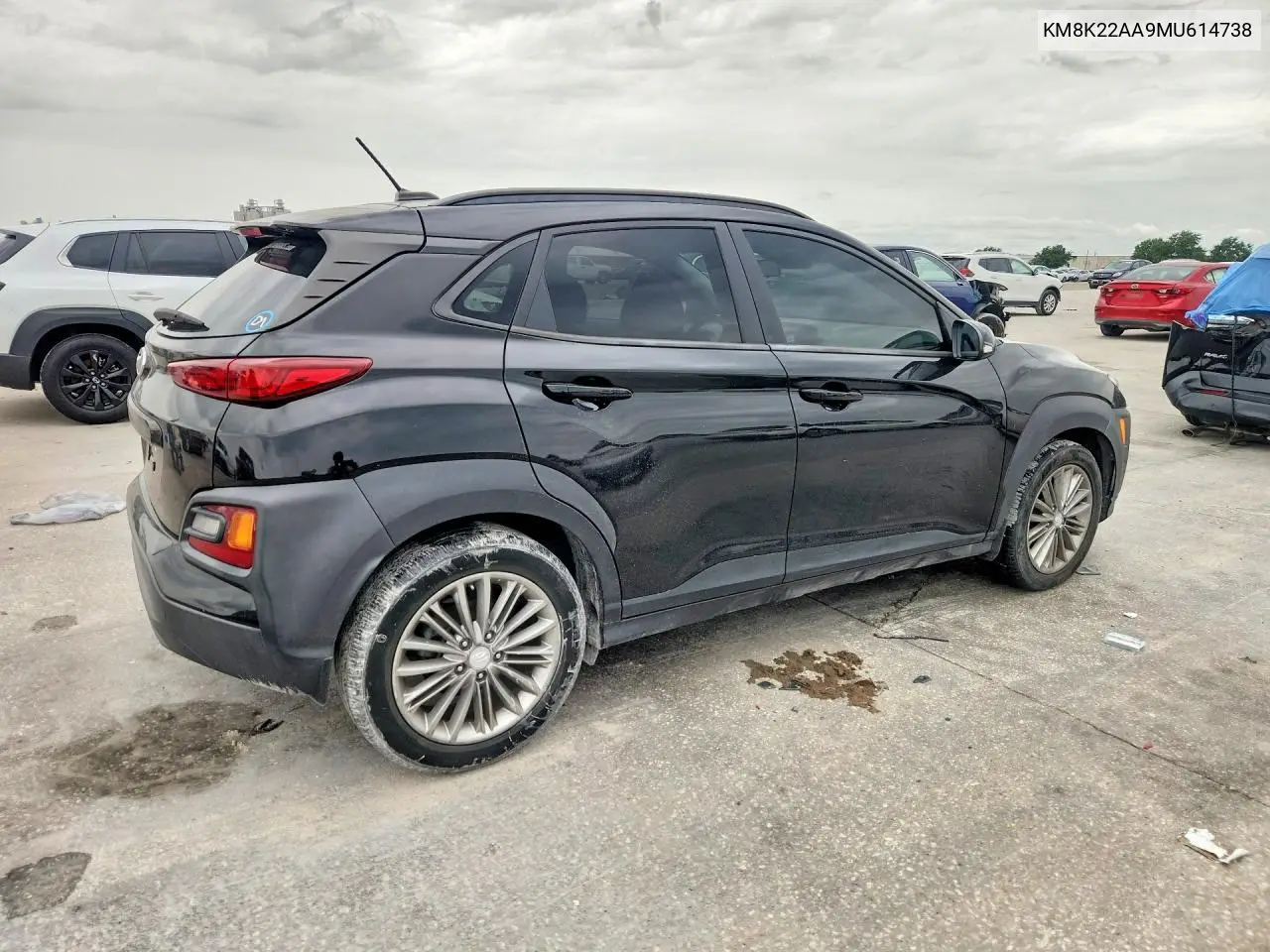 2021 Hyundai Kona Sel VIN: KM8K22AA9MU614738 Lot: 61239976