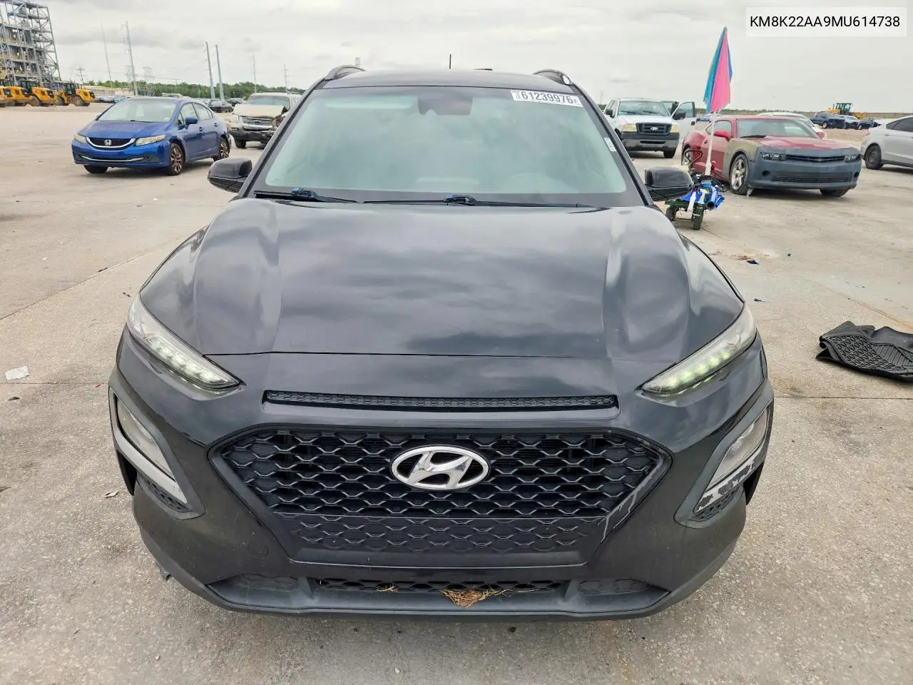 2021 Hyundai Kona Sel VIN: KM8K22AA9MU614738 Lot: 61239976