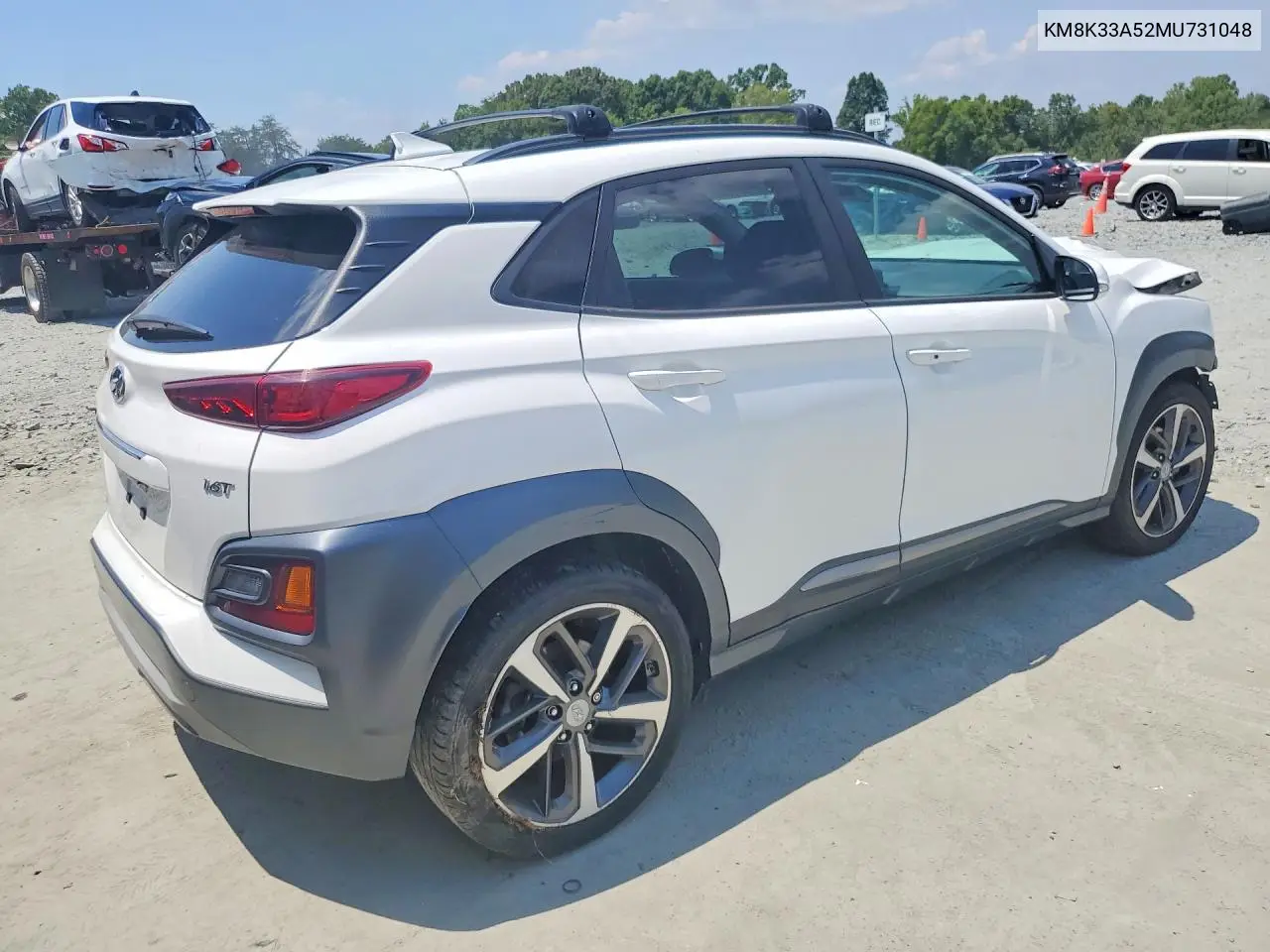 2021 Hyundai Kona Limited VIN: KM8K33A52MU731048 Lot: 61301556