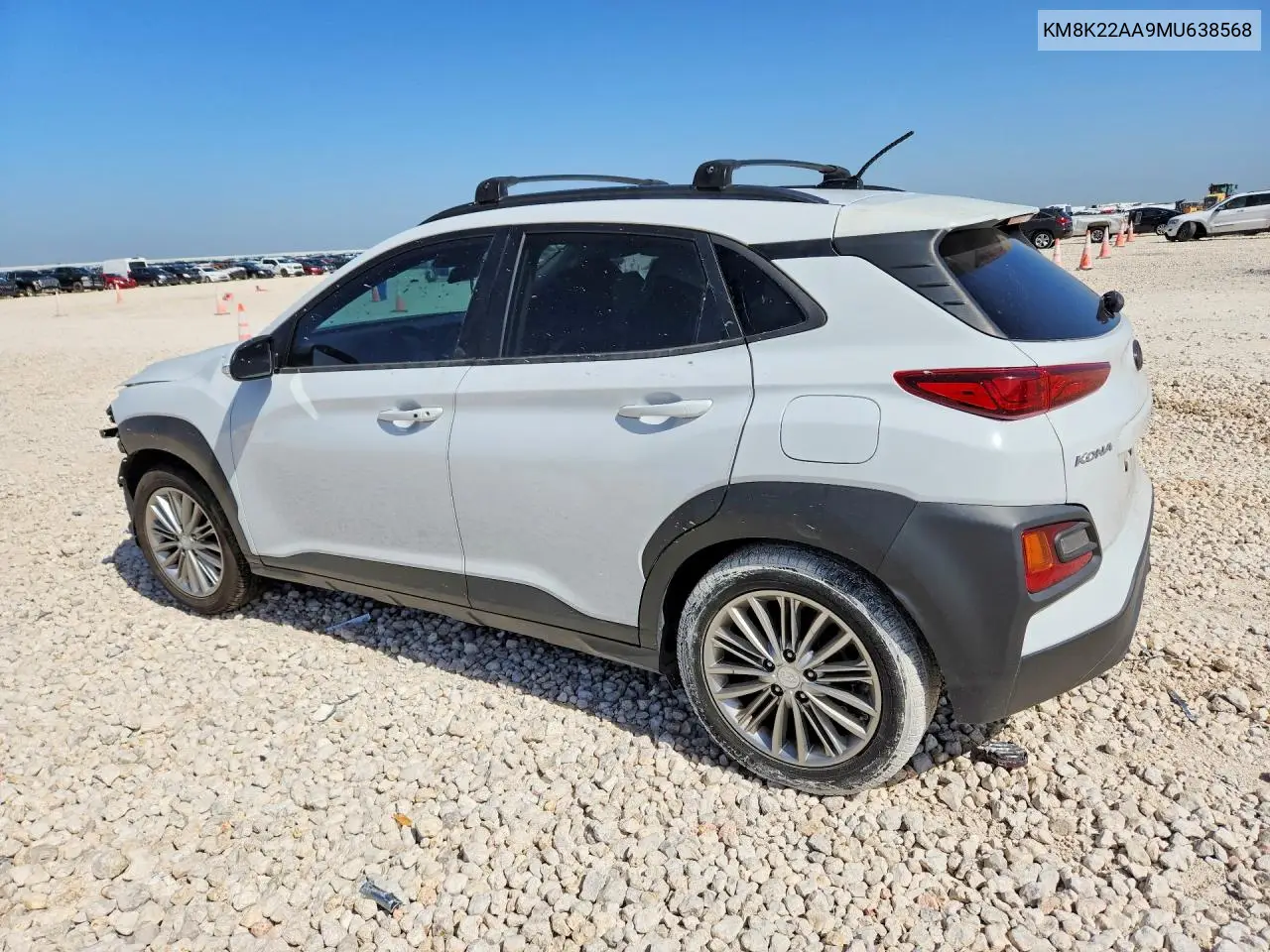 2021 Hyundai Kona Sel VIN: KM8K22AA9MU638568 Lot: 61615156