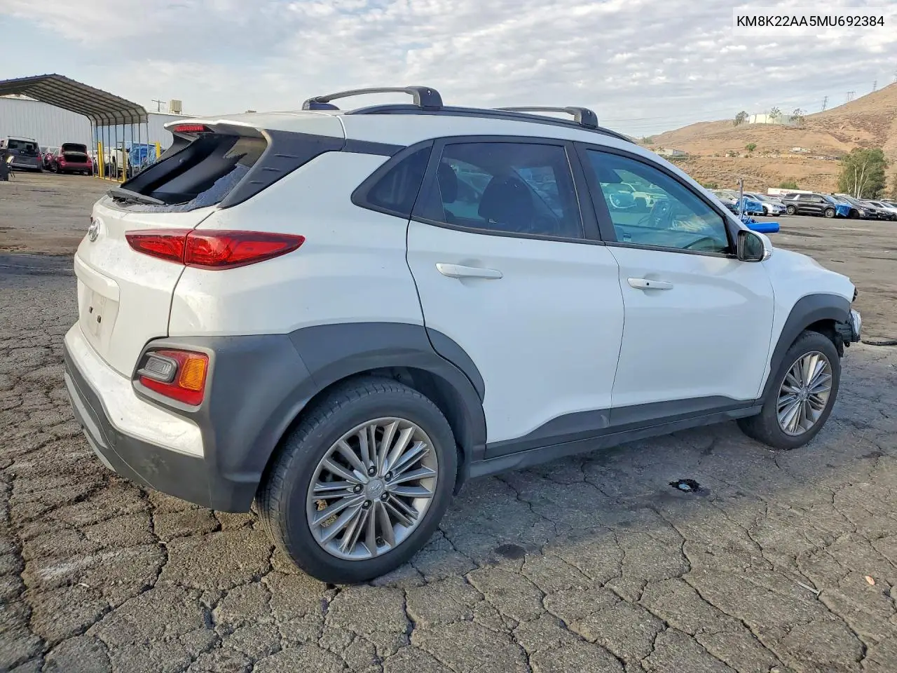 2021 Hyundai Kona Sel VIN: KM8K22AA5MU692384 Lot: 61618446