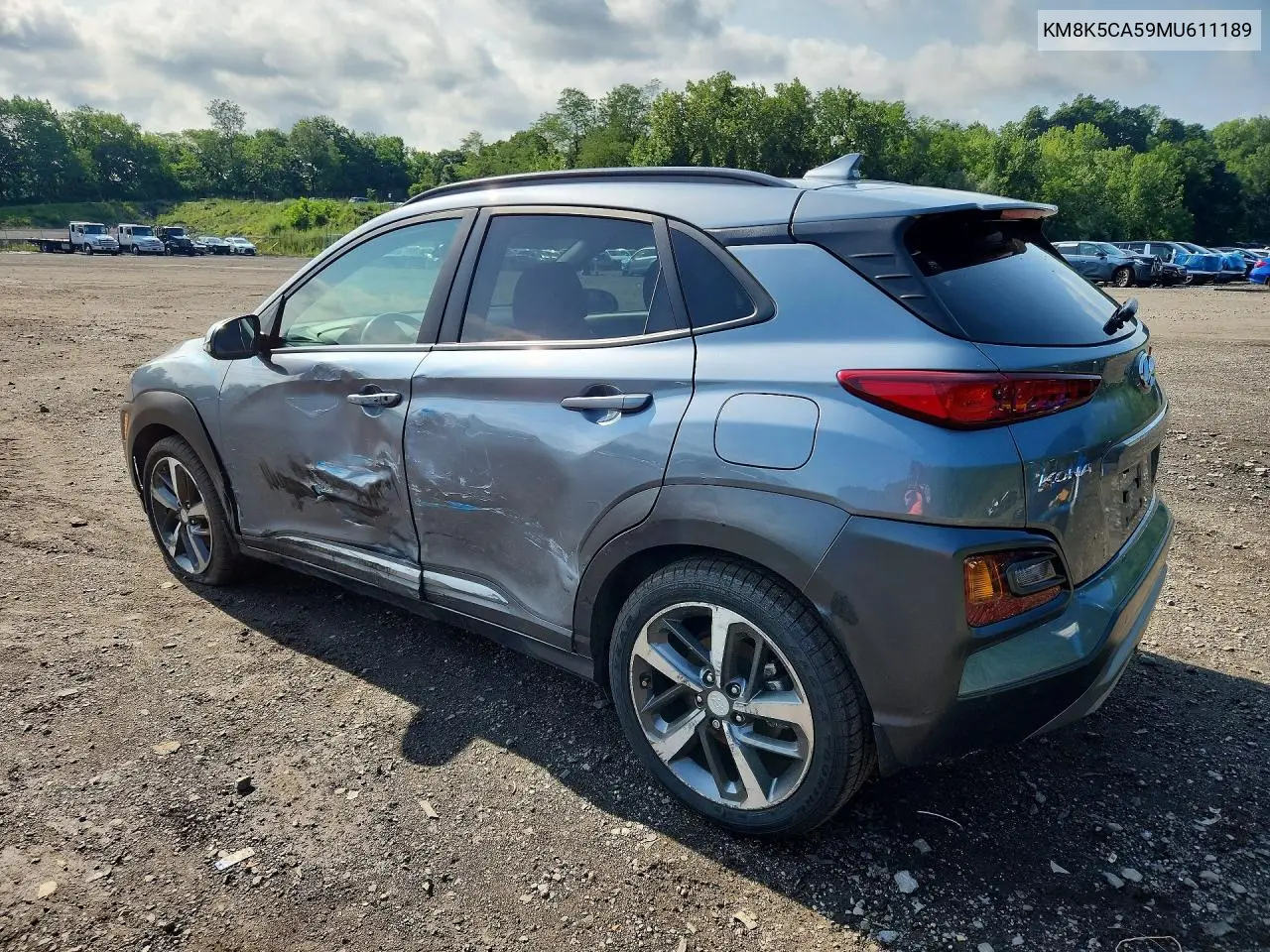 2021 Hyundai Kona Ultimate VIN: KM8K5CA59MU611189 Lot: 62062216