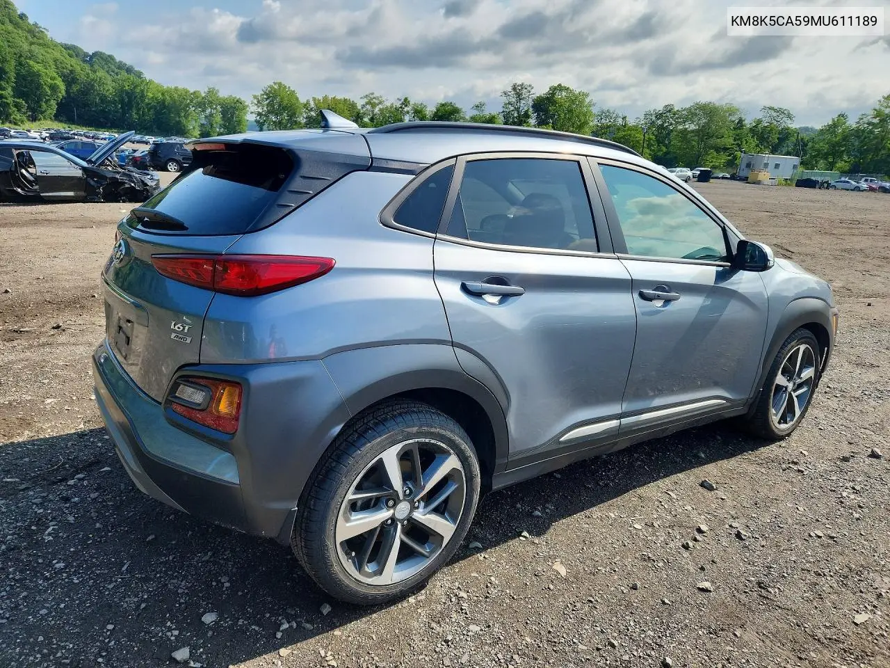 2021 Hyundai Kona Ultimate VIN: KM8K5CA59MU611189 Lot: 62062216