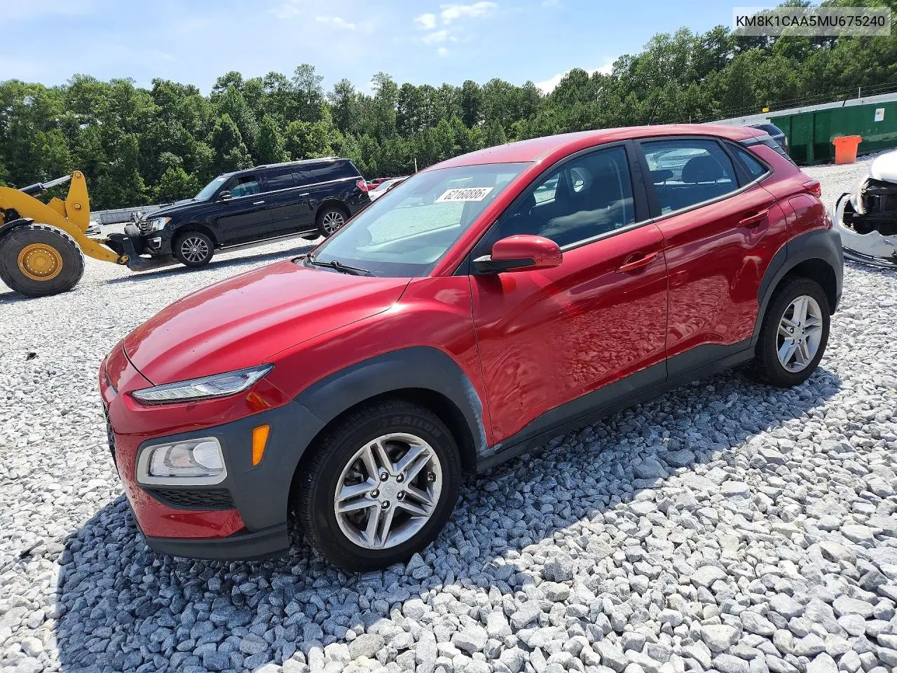 2021 Hyundai Kona Se VIN: KM8K1CAA5MU675240 Lot: 62160886