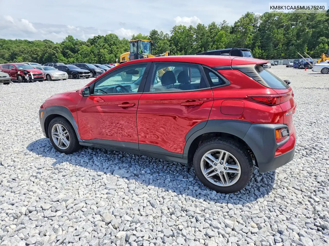 2021 Hyundai Kona Se VIN: KM8K1CAA5MU675240 Lot: 62160886