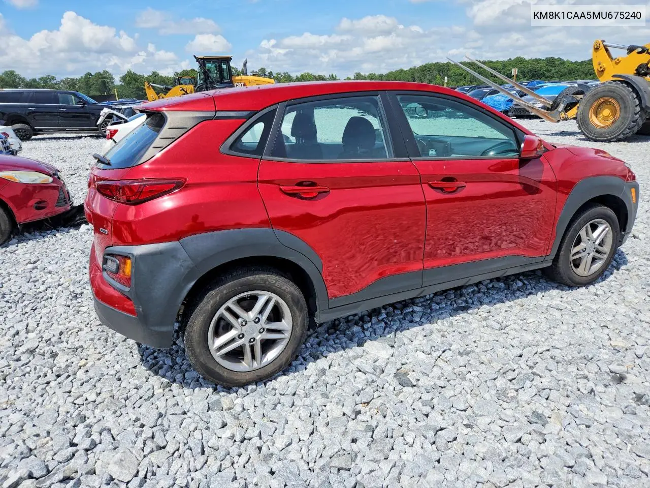 2021 Hyundai Kona Se VIN: KM8K1CAA5MU675240 Lot: 62160886