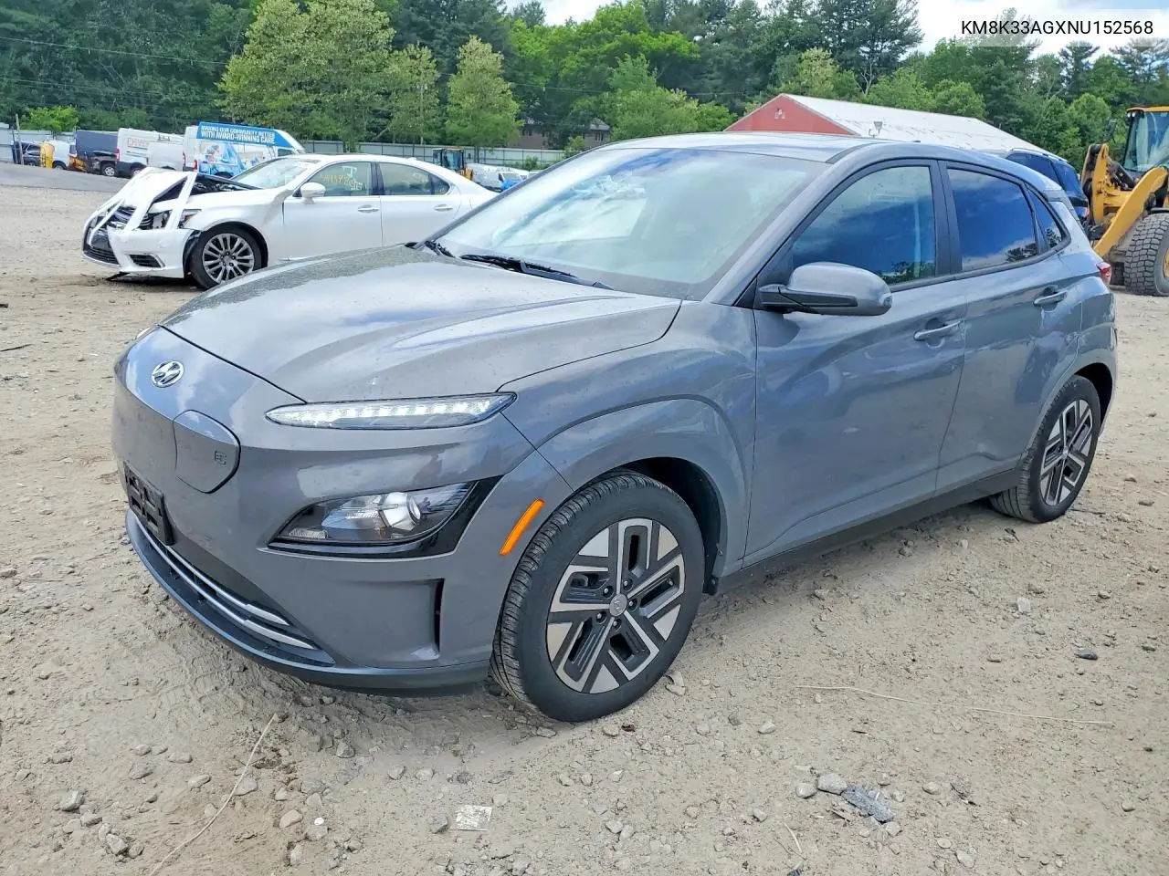 2022 Hyundai Kona Sel VIN: KM8K33AGXNU152568 Lot: 55454266