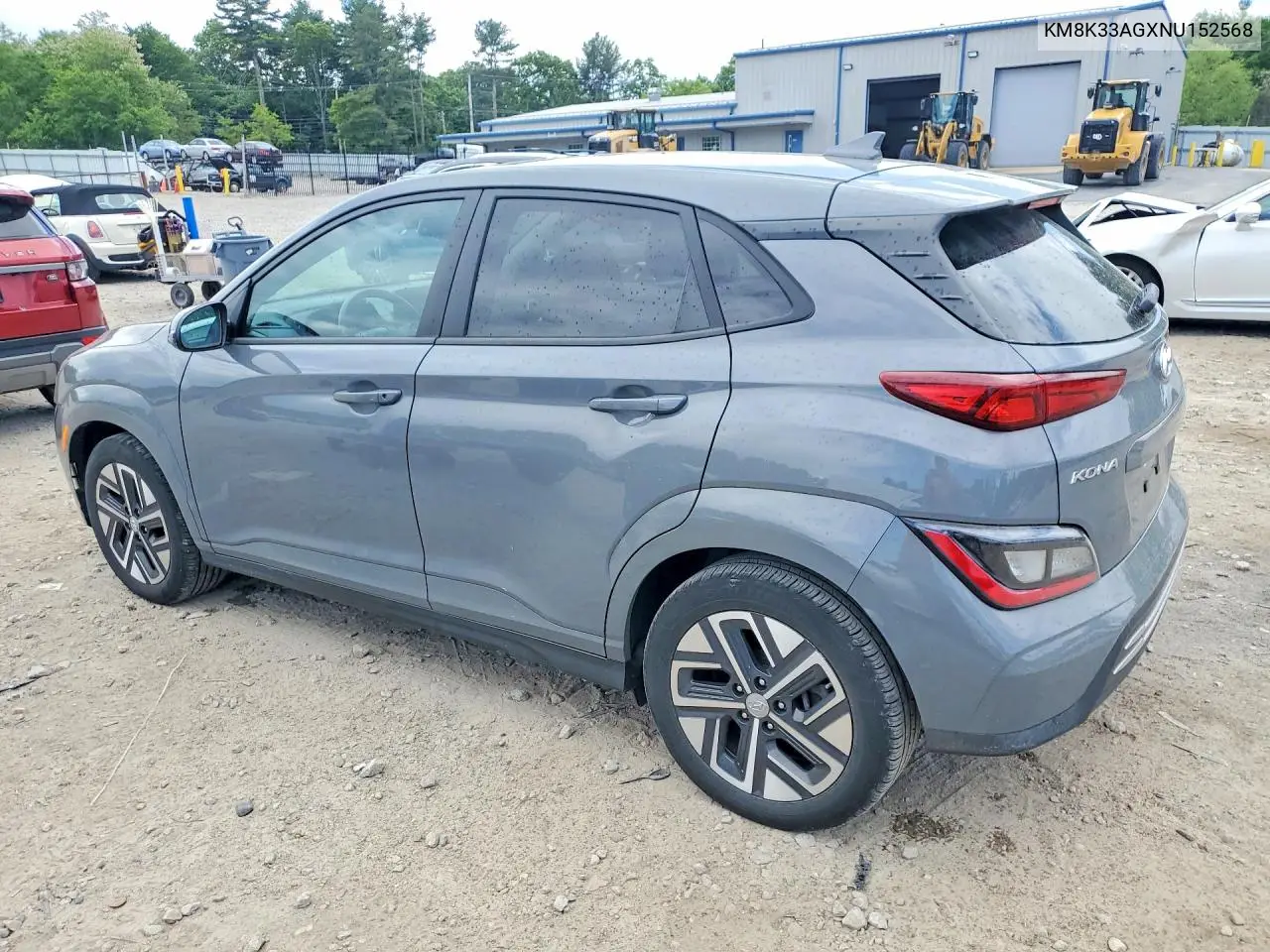 2022 Hyundai Kona Sel VIN: KM8K33AGXNU152568 Lot: 55454266