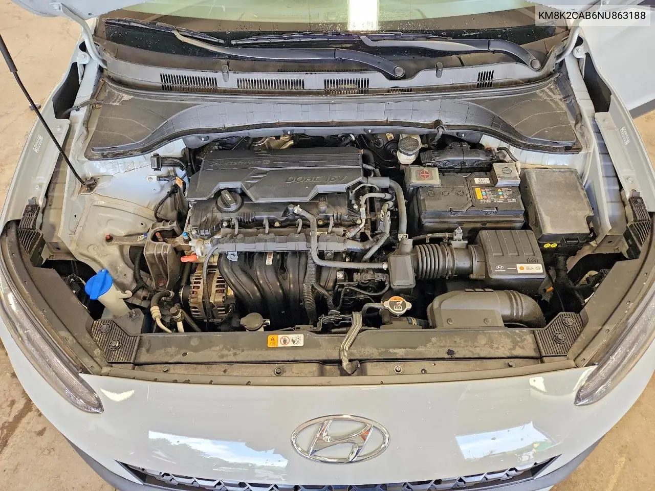 2022 Hyundai Kona Se VIN: KM8K2CAB6NU863188 Lot: 56610616