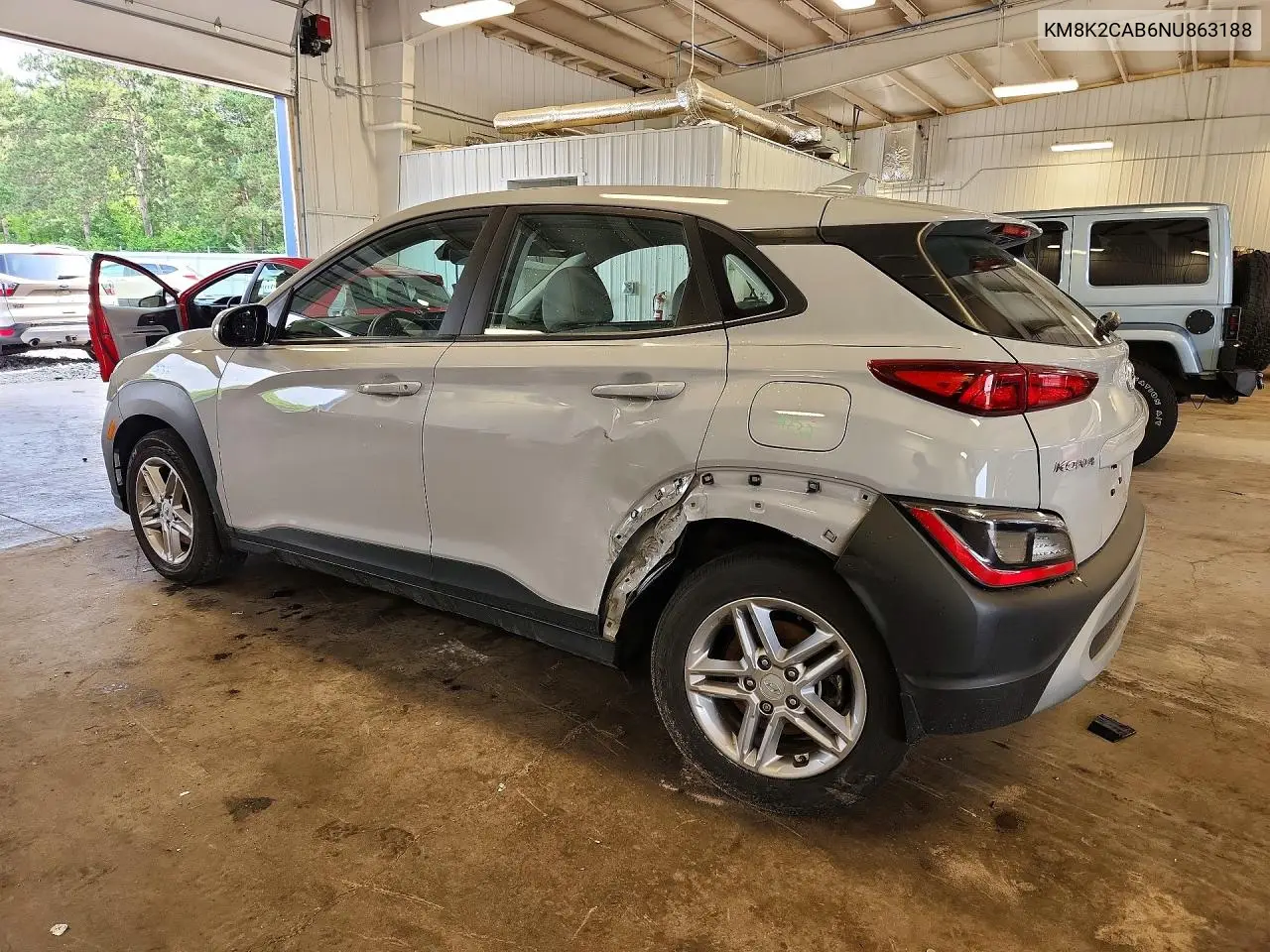 2022 Hyundai Kona Se VIN: KM8K2CAB6NU863188 Lot: 56610616