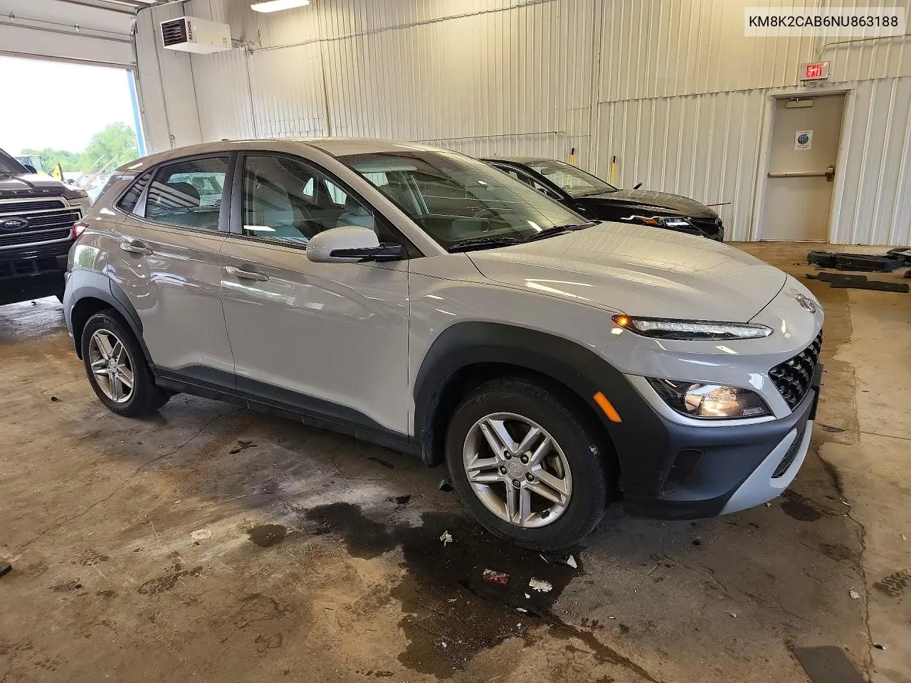 2022 Hyundai Kona Se VIN: KM8K2CAB6NU863188 Lot: 56610616
