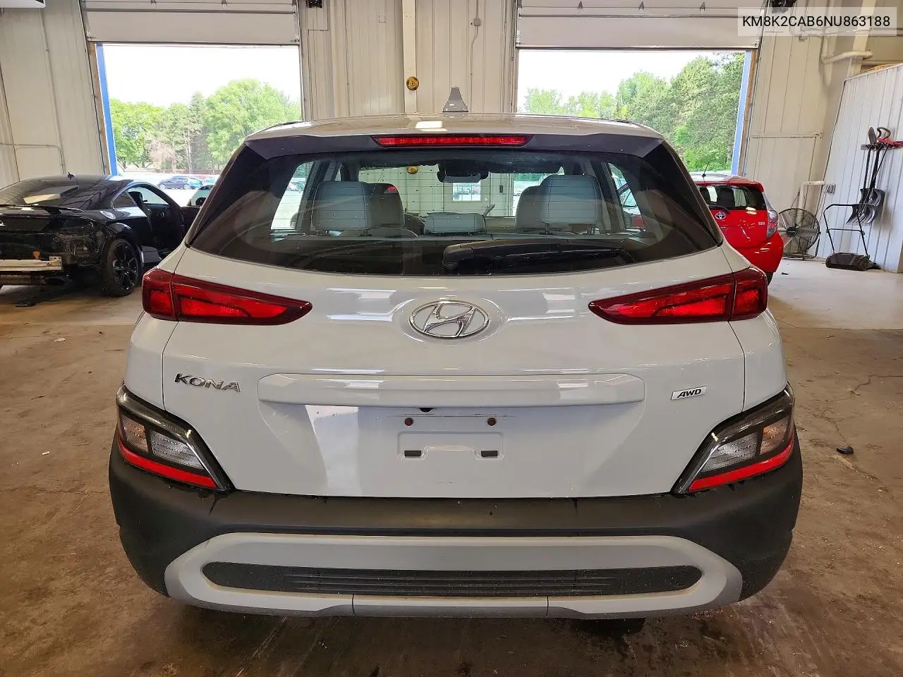 2022 Hyundai Kona Se VIN: KM8K2CAB6NU863188 Lot: 56610616