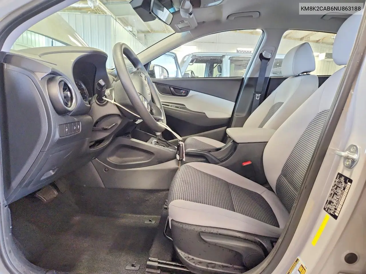 2022 Hyundai Kona Se VIN: KM8K2CAB6NU863188 Lot: 56610616