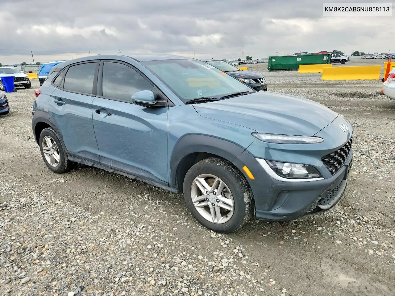 2022 Hyundai Kona Se VIN: KM8K2CAB5NU858113 Lot: 58968196