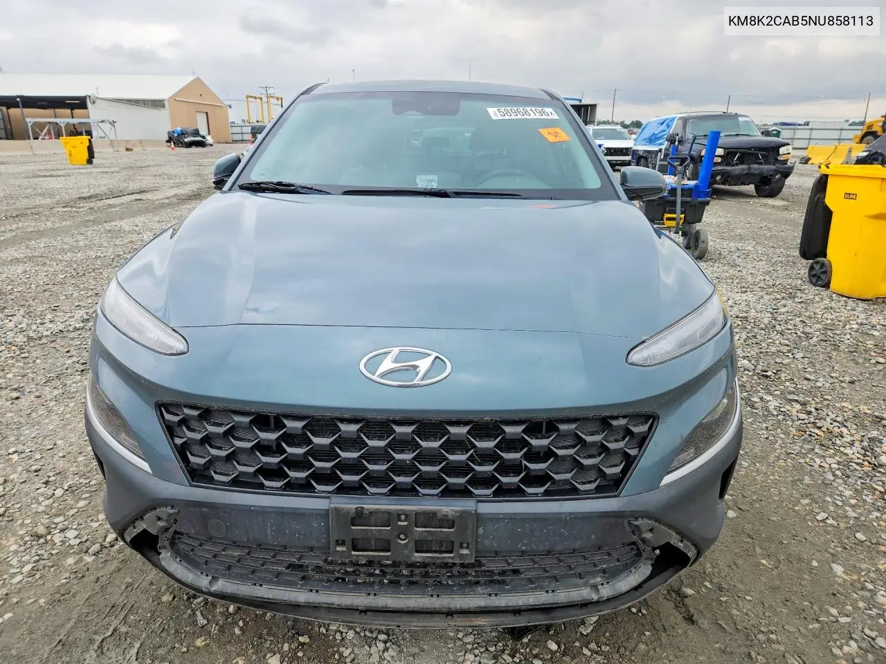 2022 Hyundai Kona Se VIN: KM8K2CAB5NU858113 Lot: 58968196