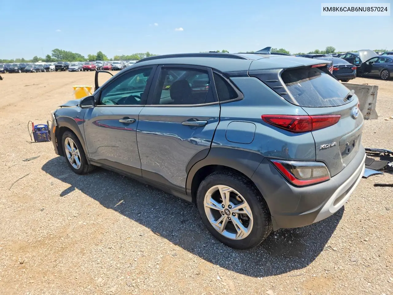 2022 Hyundai Kona Sel VIN: KM8K6CAB6NU857024 Lot: 60172466