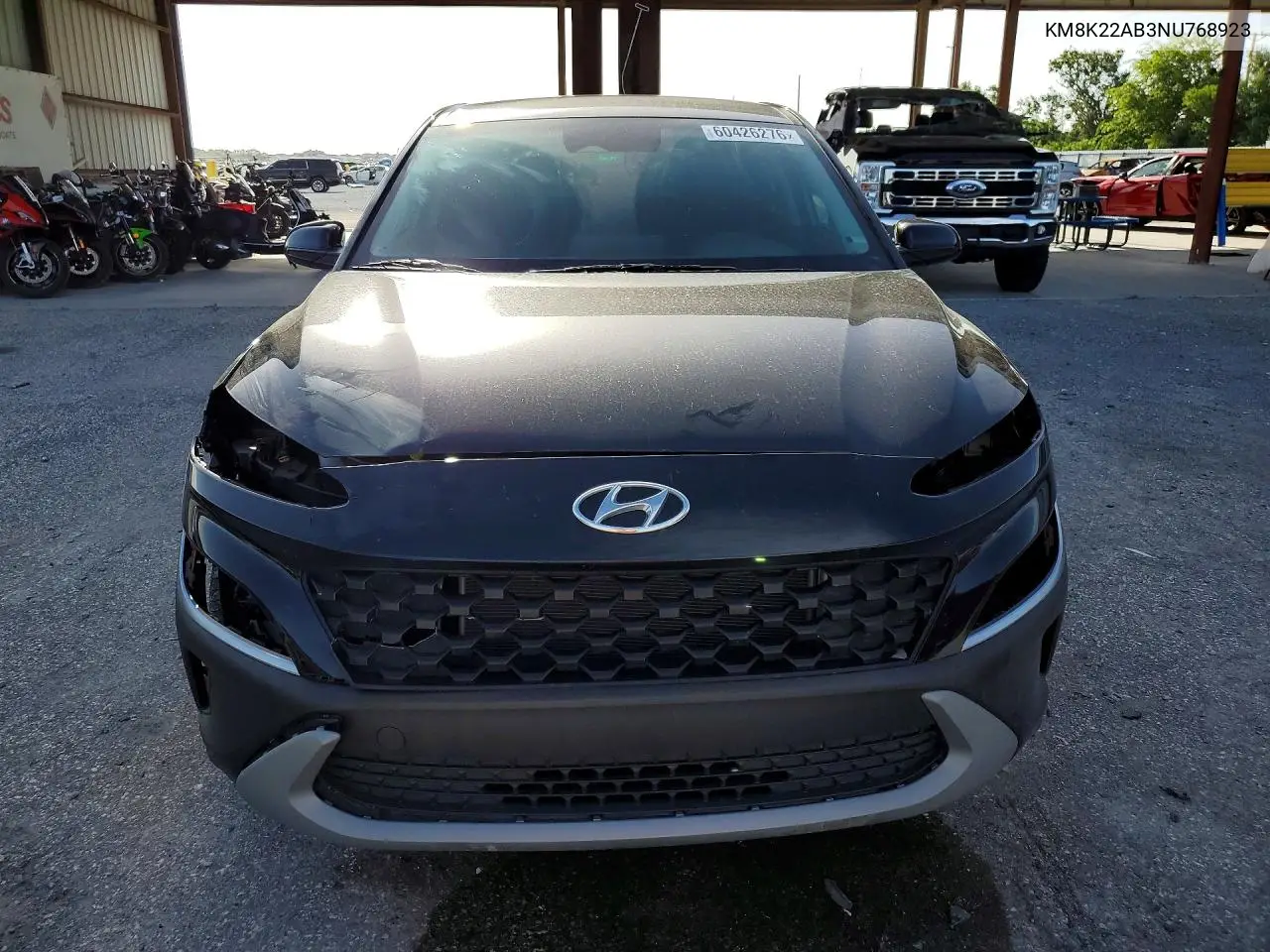 2022 Hyundai Kona Se VIN: KM8K22AB3NU768923 Lot: 60426276