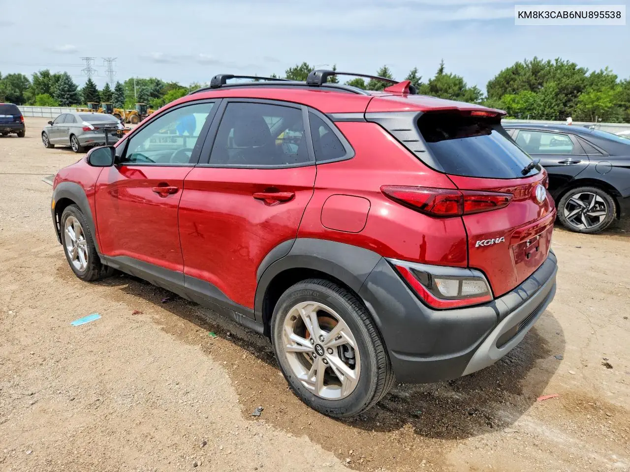 2022 Hyundai Kona Sel VIN: KM8K3CAB6NU895538 Lot: 60515166