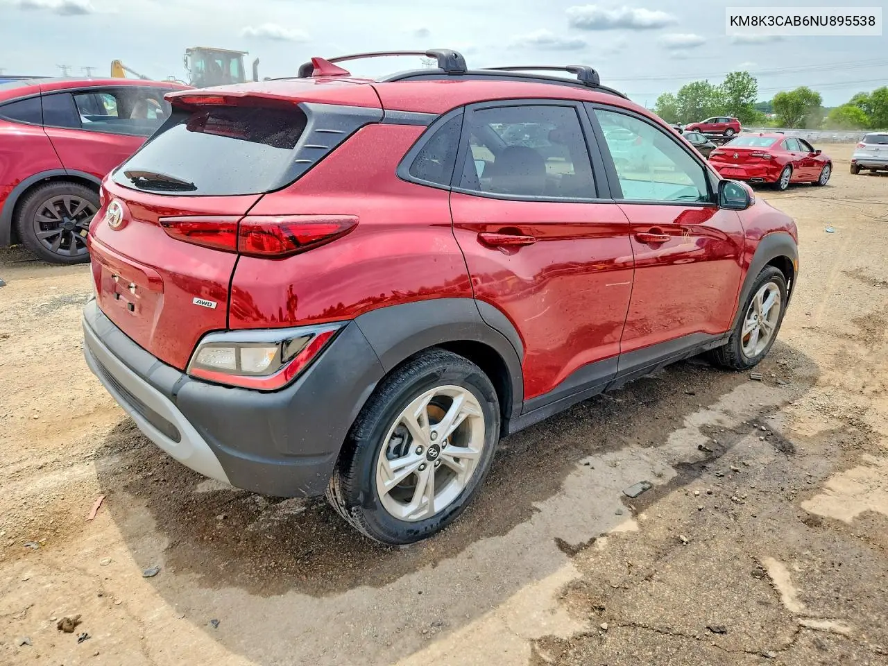 2022 Hyundai Kona Sel VIN: KM8K3CAB6NU895538 Lot: 60515166