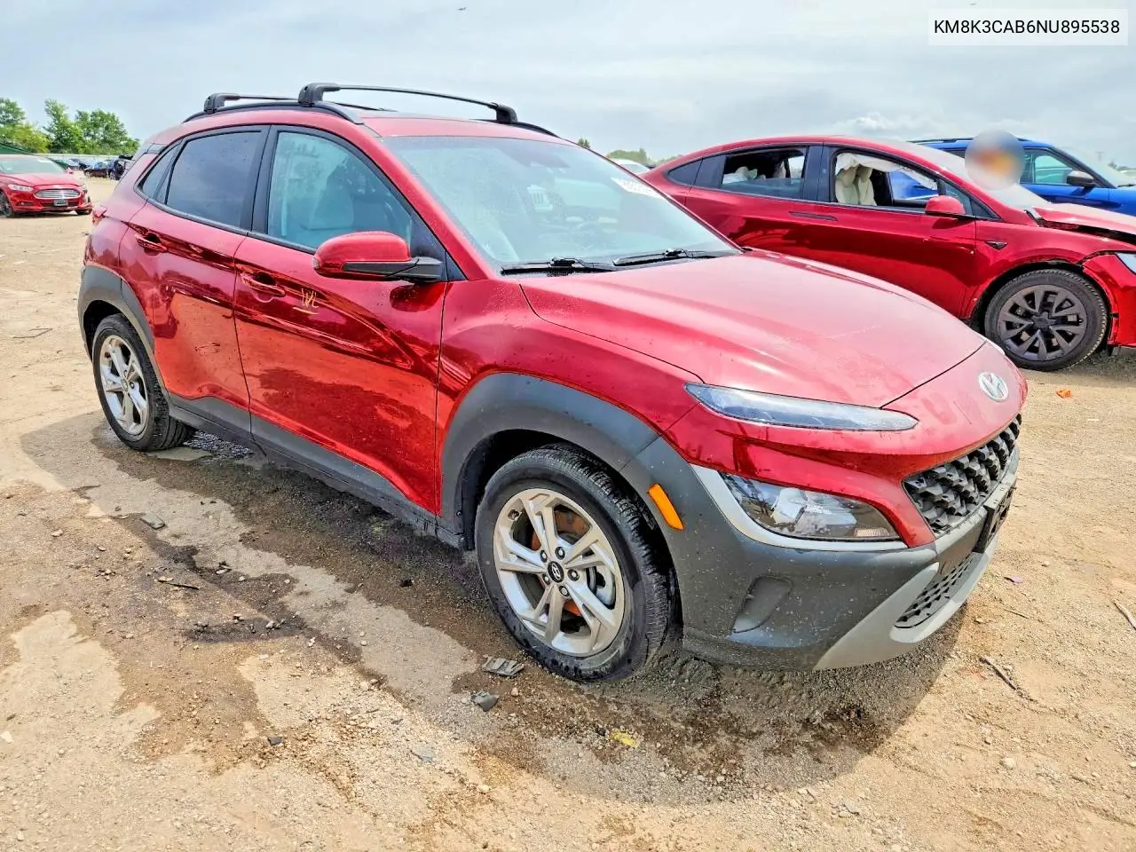 2022 Hyundai Kona Sel VIN: KM8K3CAB6NU895538 Lot: 60515166