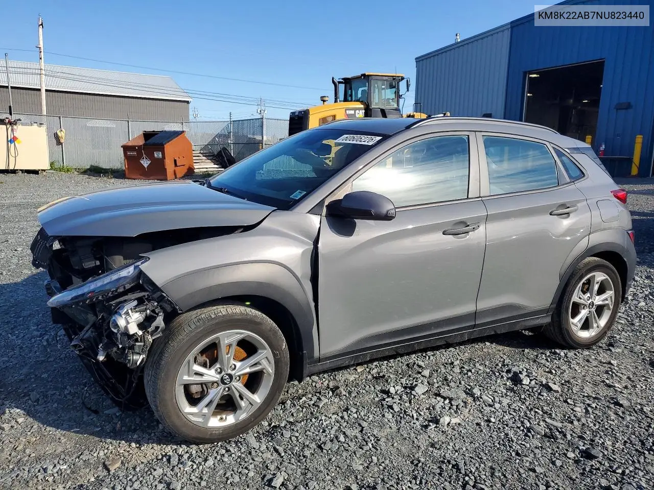 2022 Hyundai Kona Se VIN: KM8K22AB7NU823440 Lot: 60606226