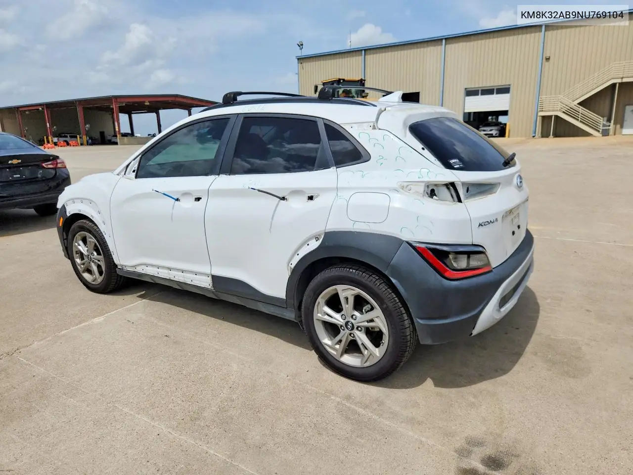 2022 Hyundai Kona Sel VIN: KM8K32AB9NU769104 Lot: 60877366
