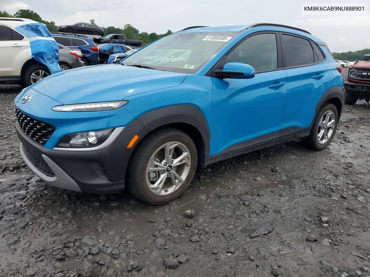 2022 Hyundai Kona Sel VIN: KM8K6CAB9NU888901 Lot: 61006596