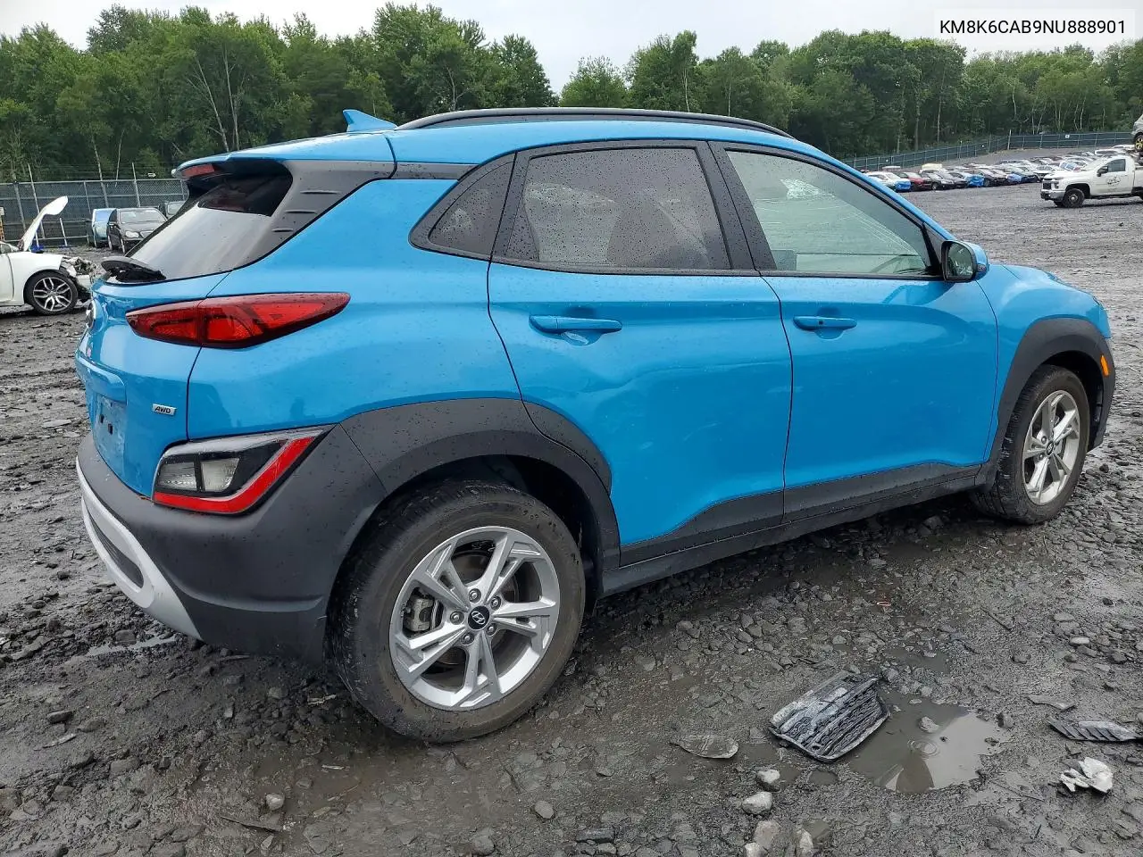 2022 Hyundai Kona Sel VIN: KM8K6CAB9NU888901 Lot: 61006596