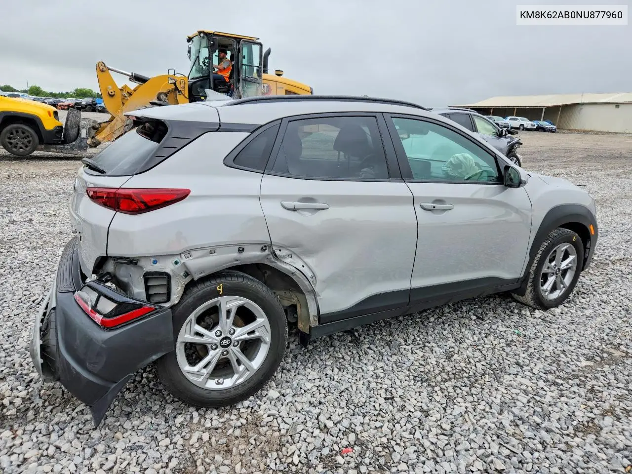 2022 Hyundai Kona Sel VIN: KM8K62AB0NU877960 Lot: 61017276