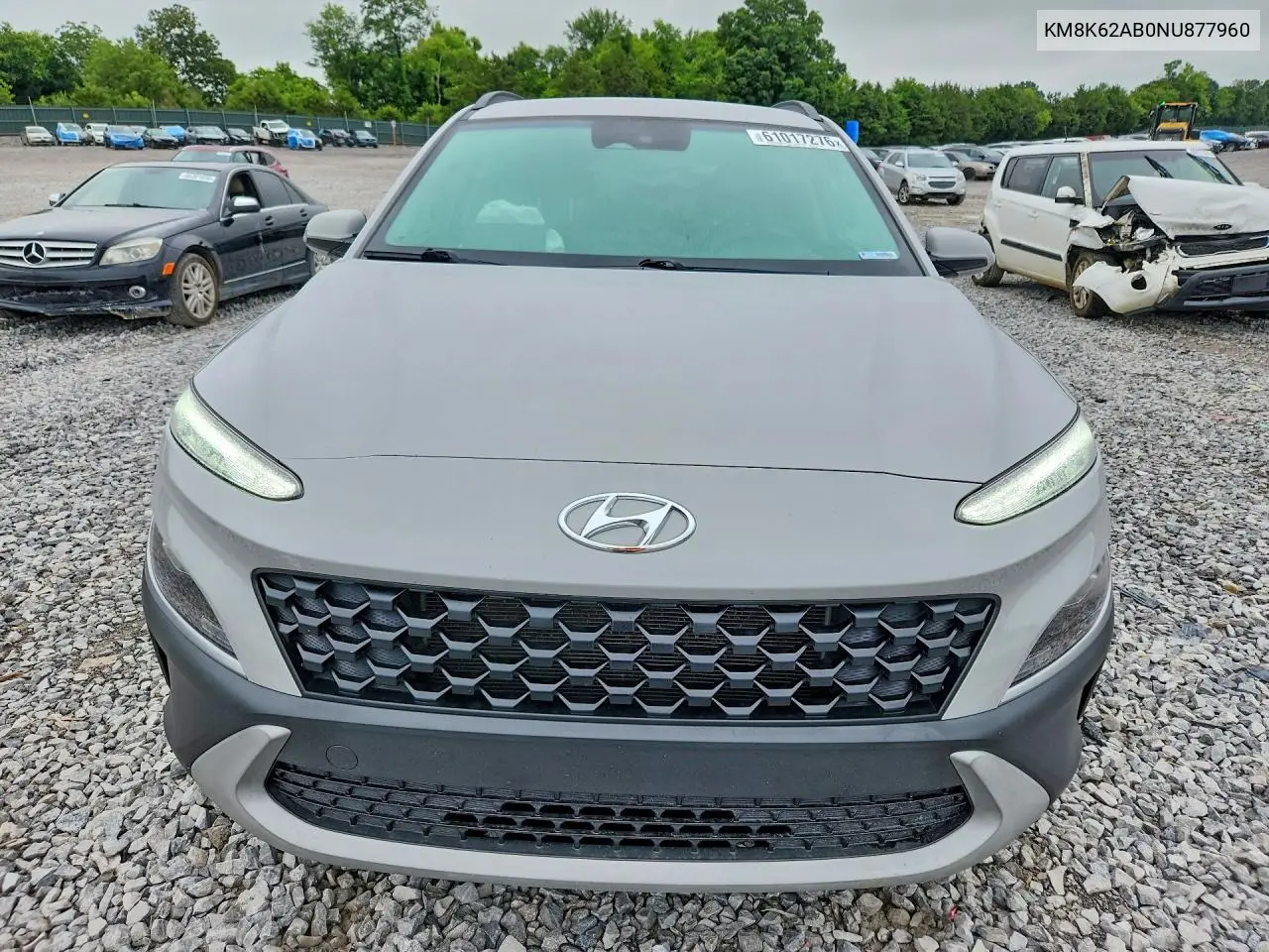 2022 Hyundai Kona Sel VIN: KM8K62AB0NU877960 Lot: 61017276
