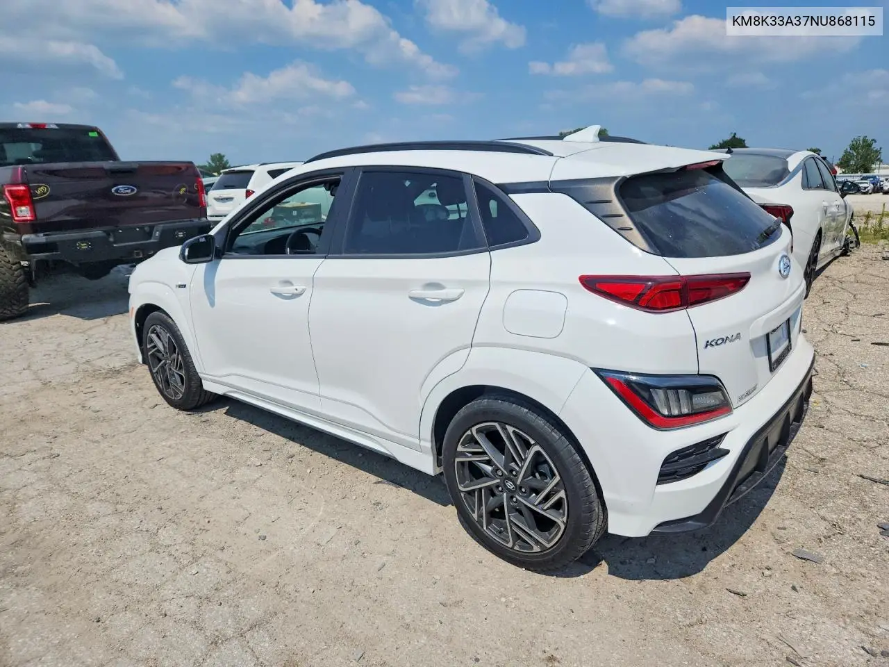 2022 Hyundai Kona N Line VIN: KM8K33A37NU868115 Lot: 61025976