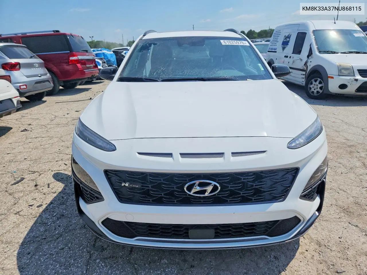 2022 Hyundai Kona N Line VIN: KM8K33A37NU868115 Lot: 61025976