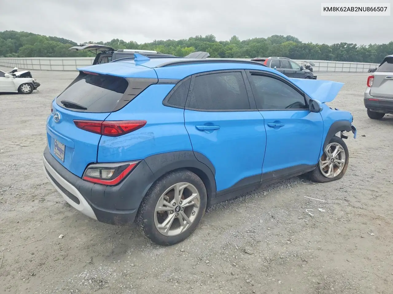 2022 Hyundai Kona Sel VIN: KM8K62AB2NU866507 Lot: 61045156